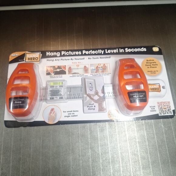 Hang Hero - All in One Picture Hanging System! Measures Frame & Levels AS on TV - Picture 1 of 6